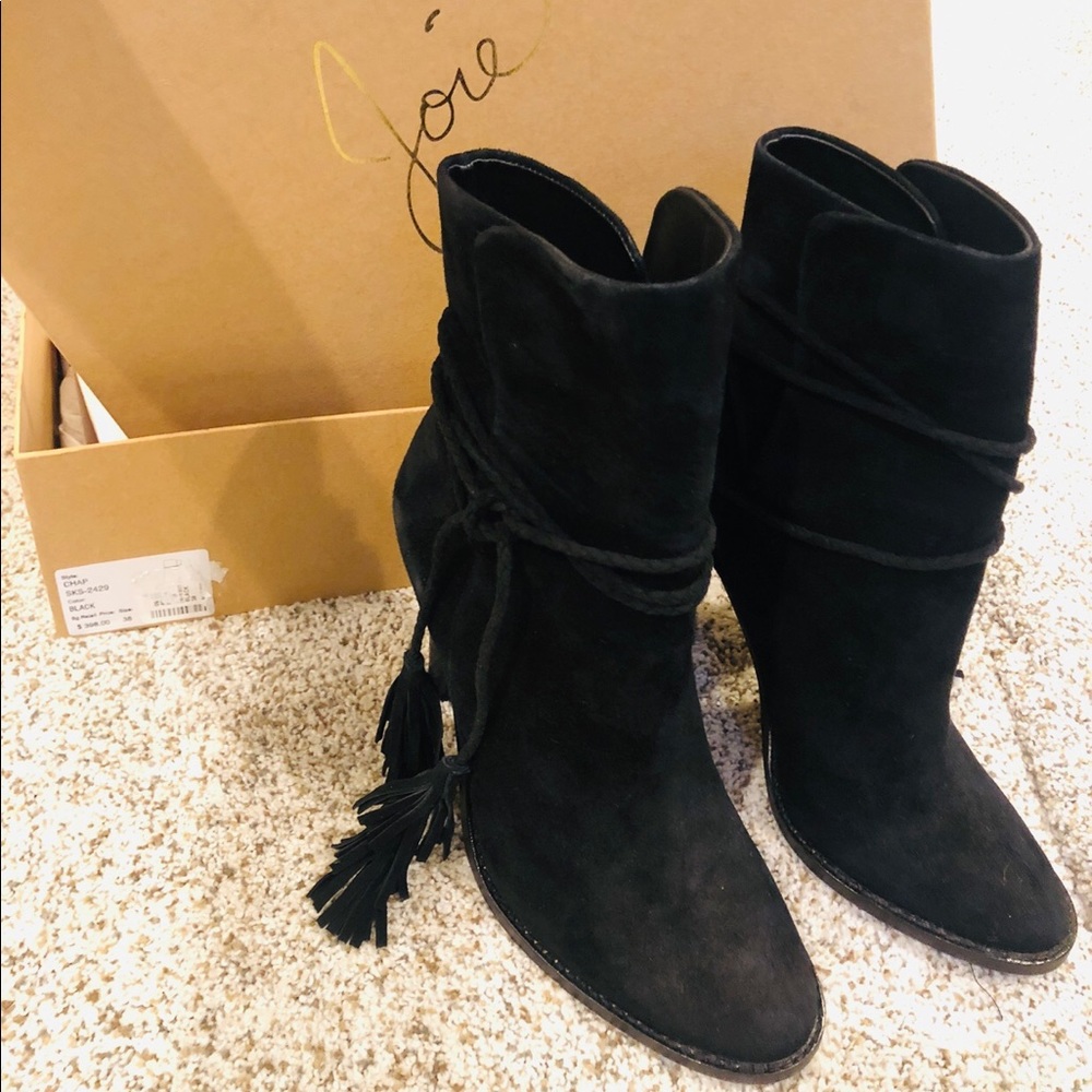 Joie Black Chap Bootie